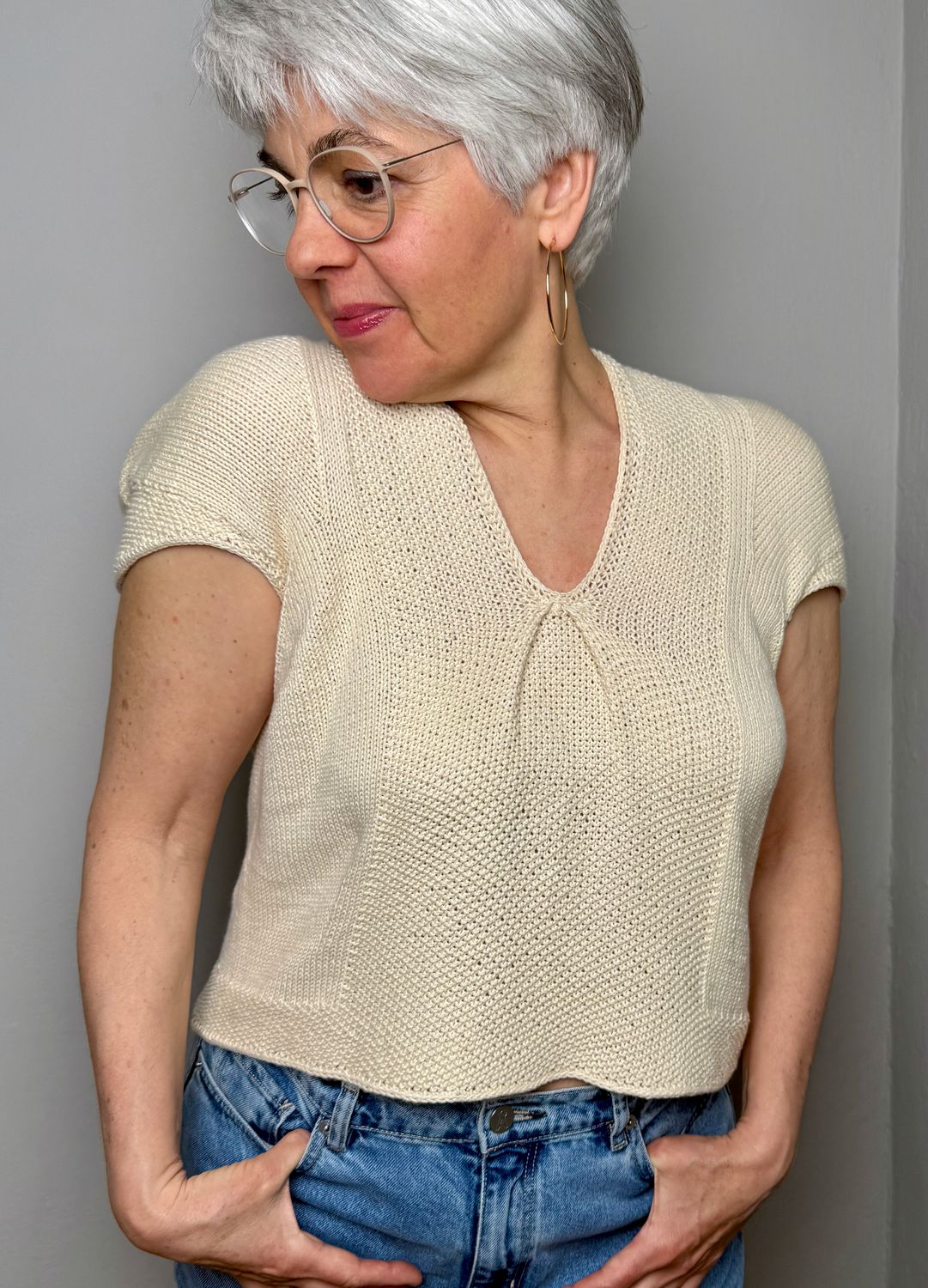 »Kimono«-Top Strickanleitung