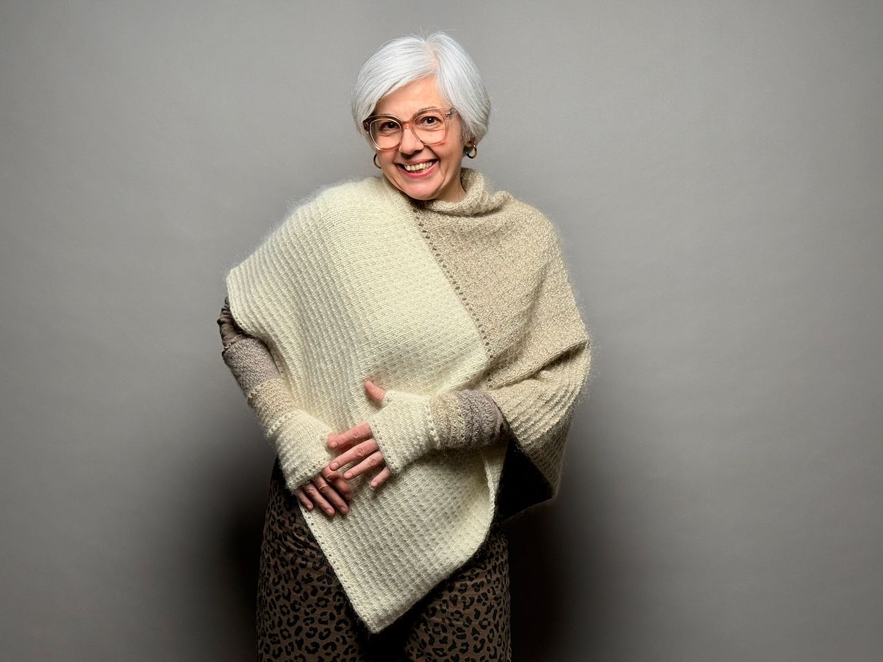 Poncho »Louise« Strickanleitung