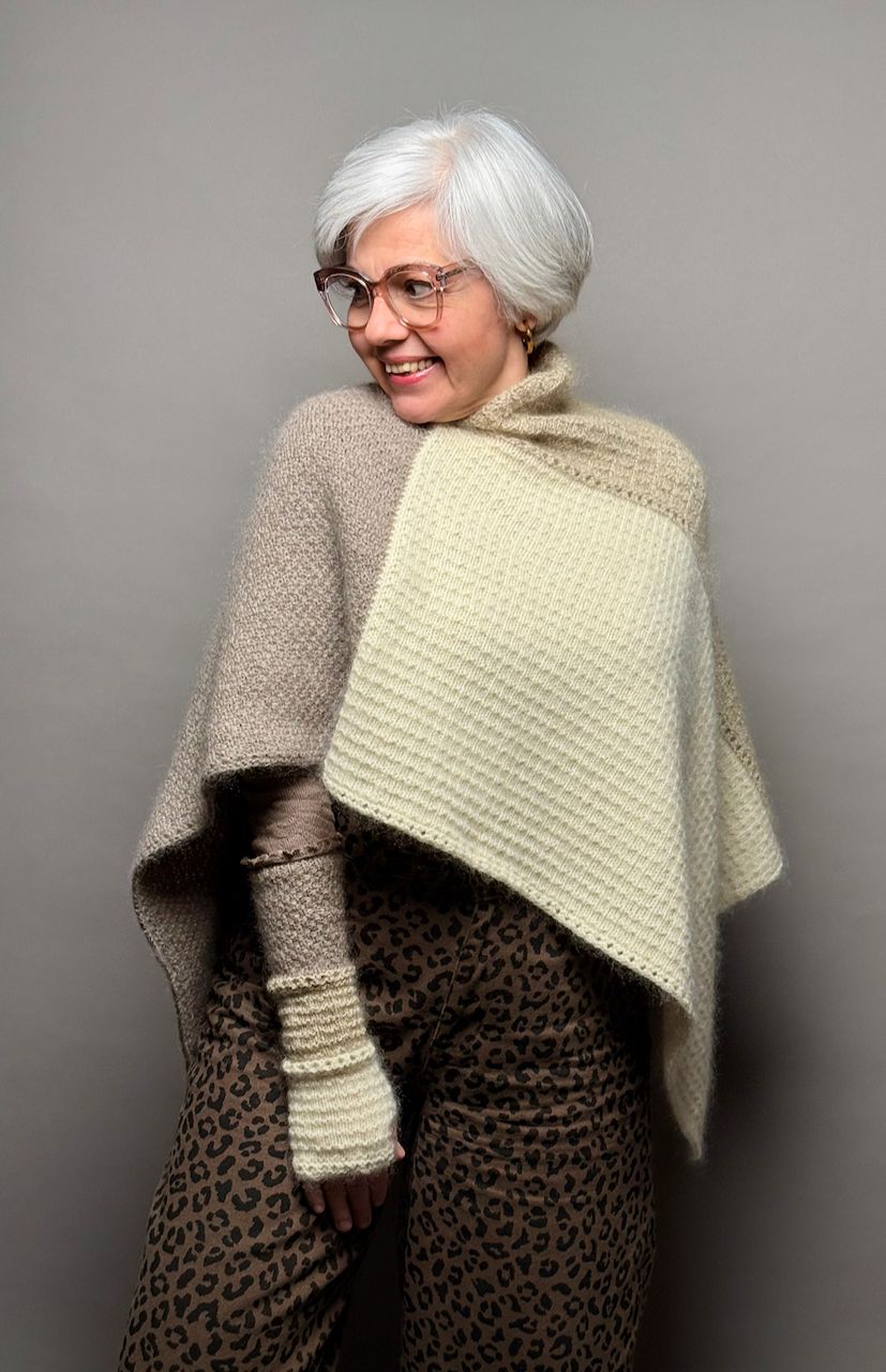 Poncho »Louise« Strickanleitung