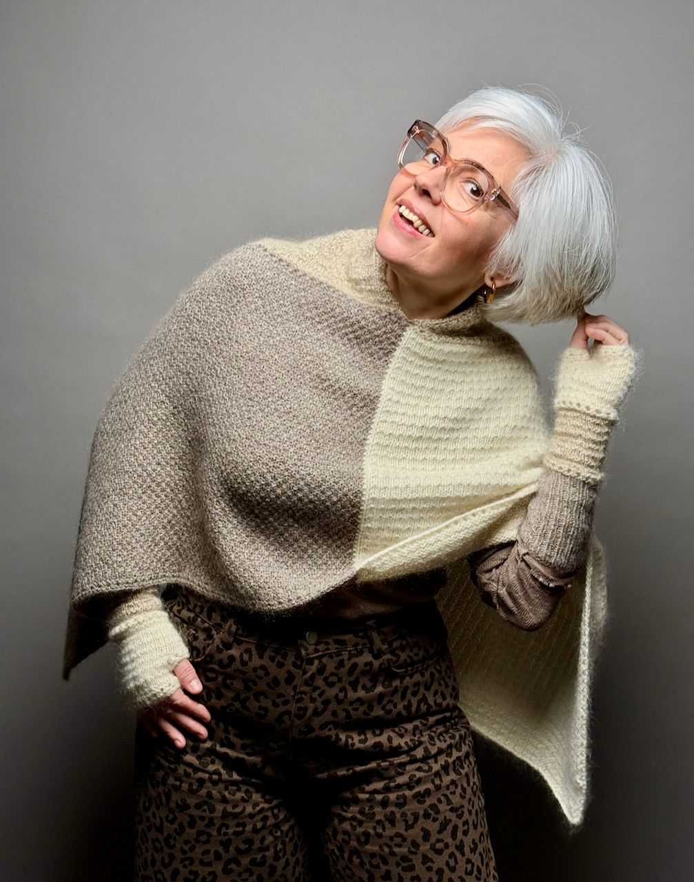 Poncho »Louise« Strickanleitung