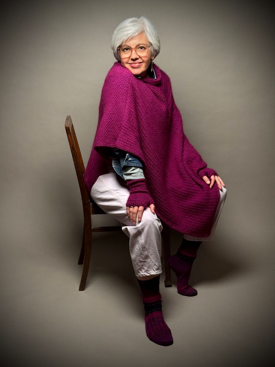 Poncho »Louise« Strickanleitung