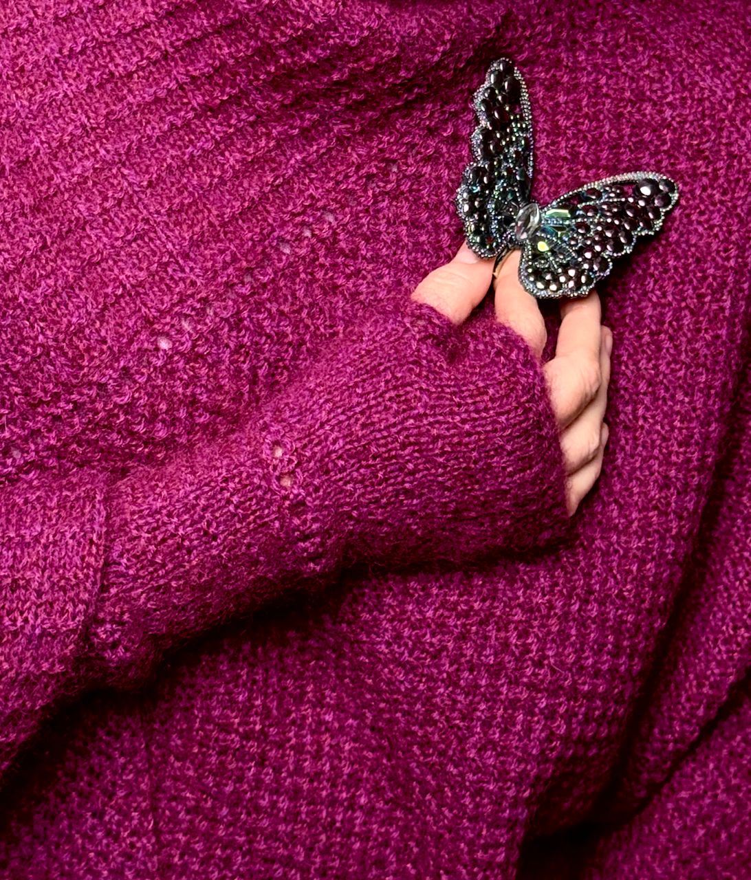 Poncho & Handstulpen »Louise« – Strickanleitung im 2er-Set