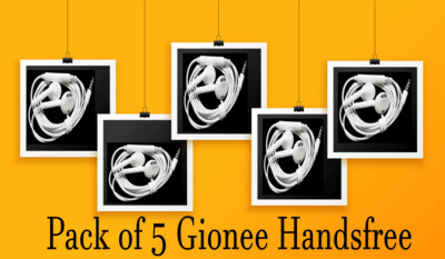Pack of 5 Gionee Handsfree Original Top Bass Quality
