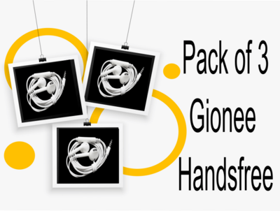 Pack of 3 Gionee Handsfree Original Top Bass Quality