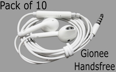 Pack of 10 Gionee Handsfree Original Top Bass Quality