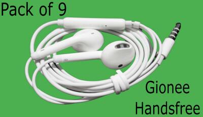 Pack of 9 Gionee Handsfree Original Top Bass Quality