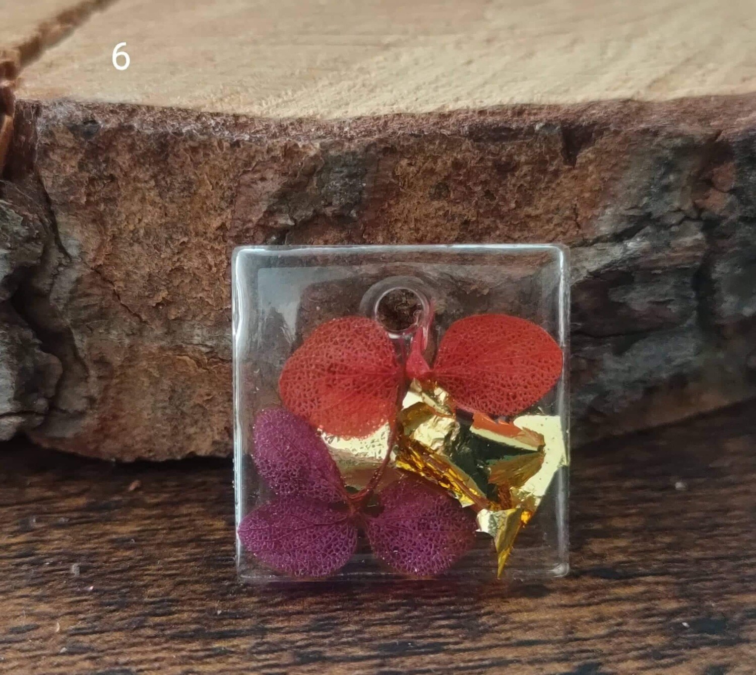 Pendentif « Gold and Flowers »