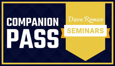 2024 Season Companion Pass - Unlimited Access to all of Dave Romeo's Seminars for 2024!