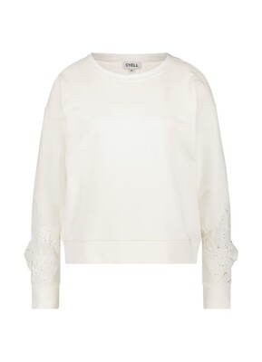 Cyell Sweater Long sleeve - 230123 AJOUR PORCELAIN