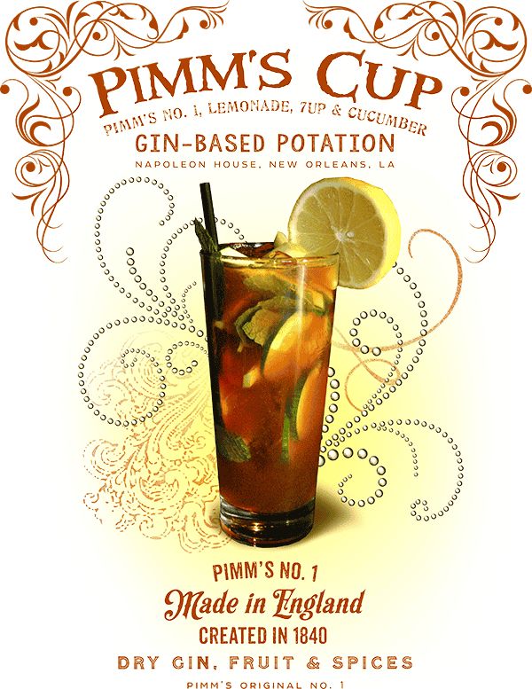 Mardi Gras Guide Themed - Pimm&#39;s Cup Happy Hour