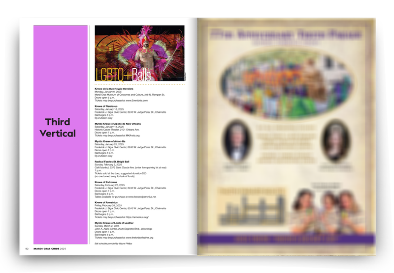 Mardi Gras Guide 1/3 Page