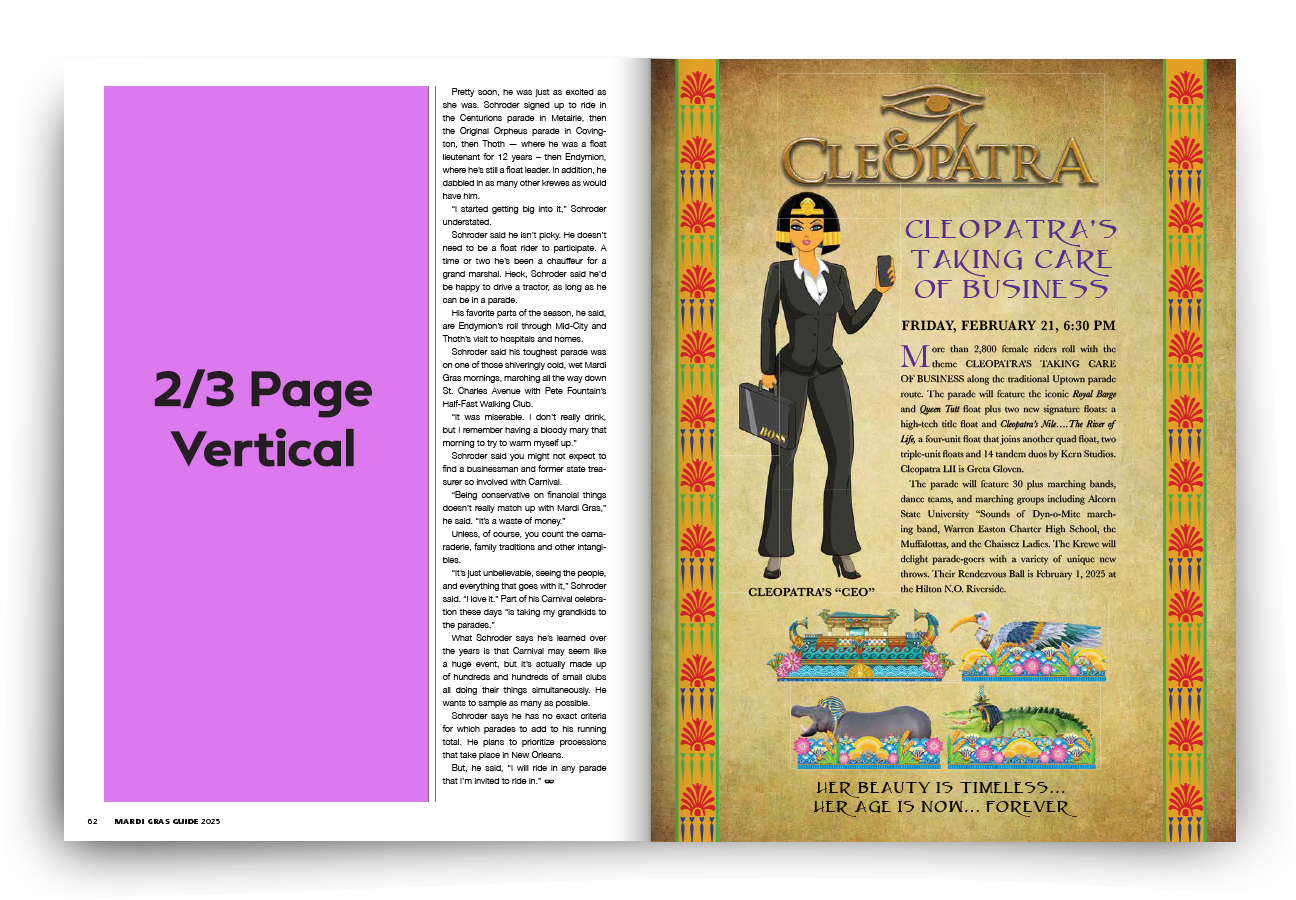 Mardi Gras Guide 2/3 Page