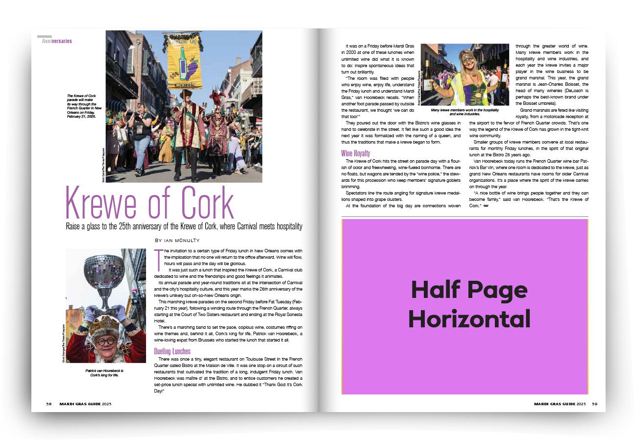 Mardi Gras Guide Half Page