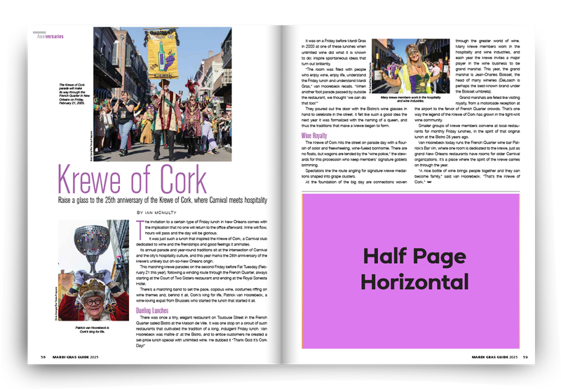 Mardi Gras Guide Half Page