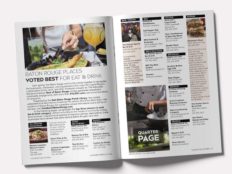 FLAVOR Baton Rouge Quarter Page