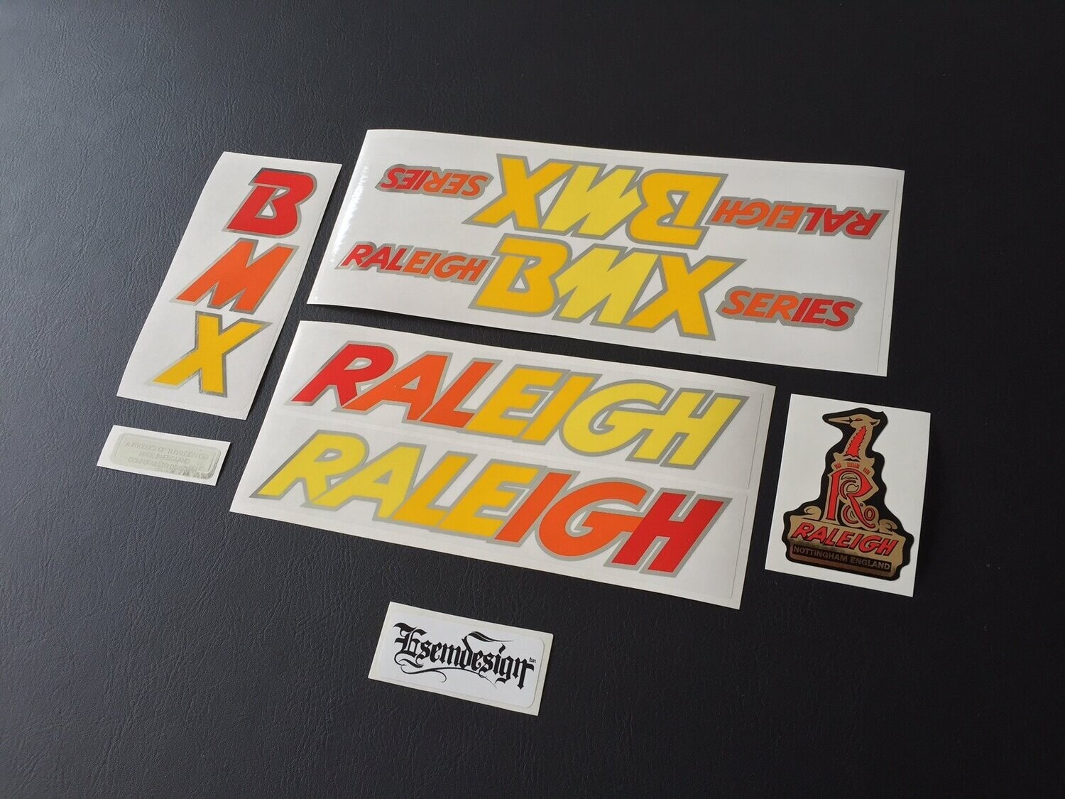 Raleigh BMX Series Decal Set