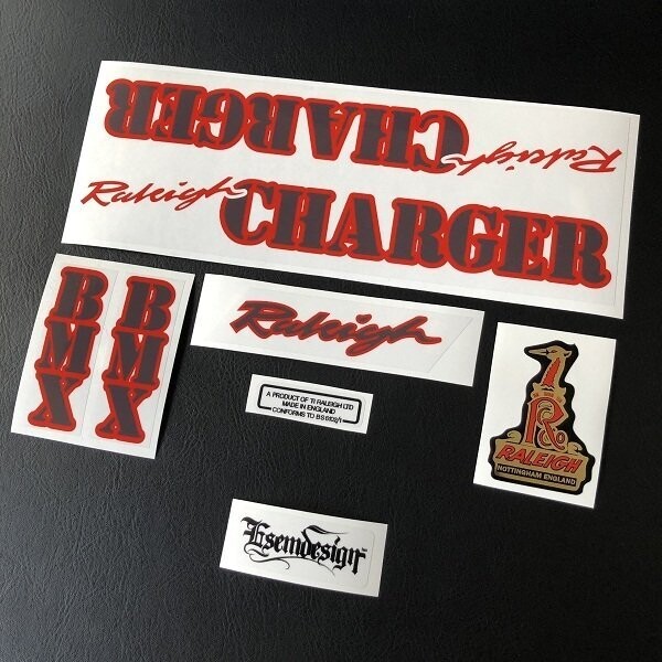 Raleigh Charger Decal Set