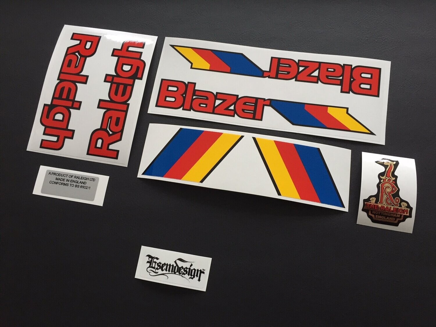 Raleigh Blazer 16 Inch Decal Set