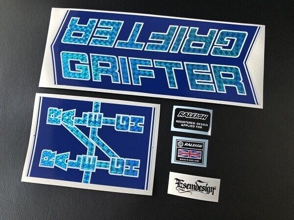 Blue Prismatic Grifter Decal Set