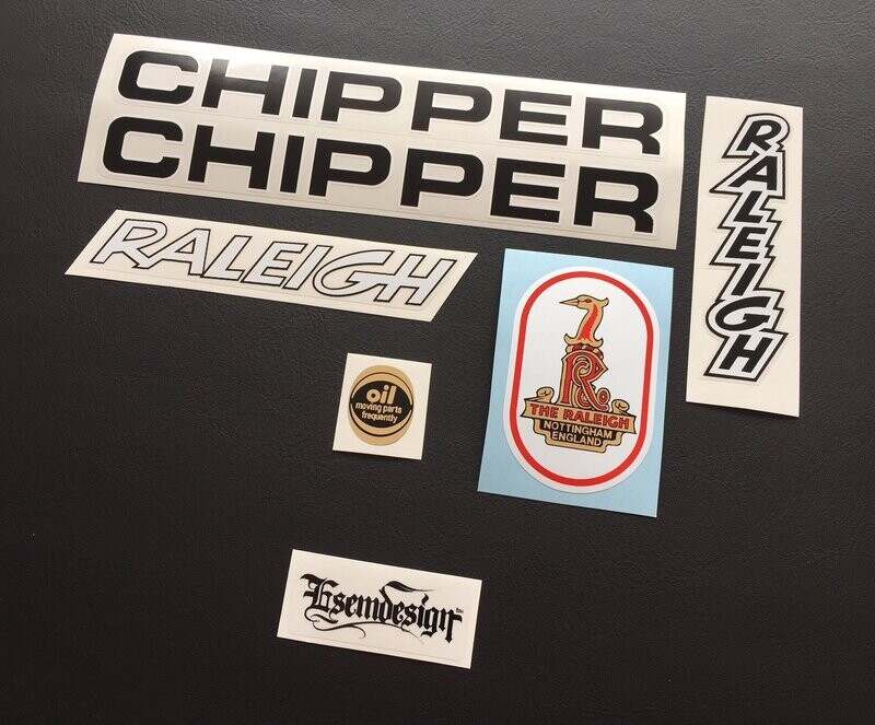 Raleigh Chipper Decal Set