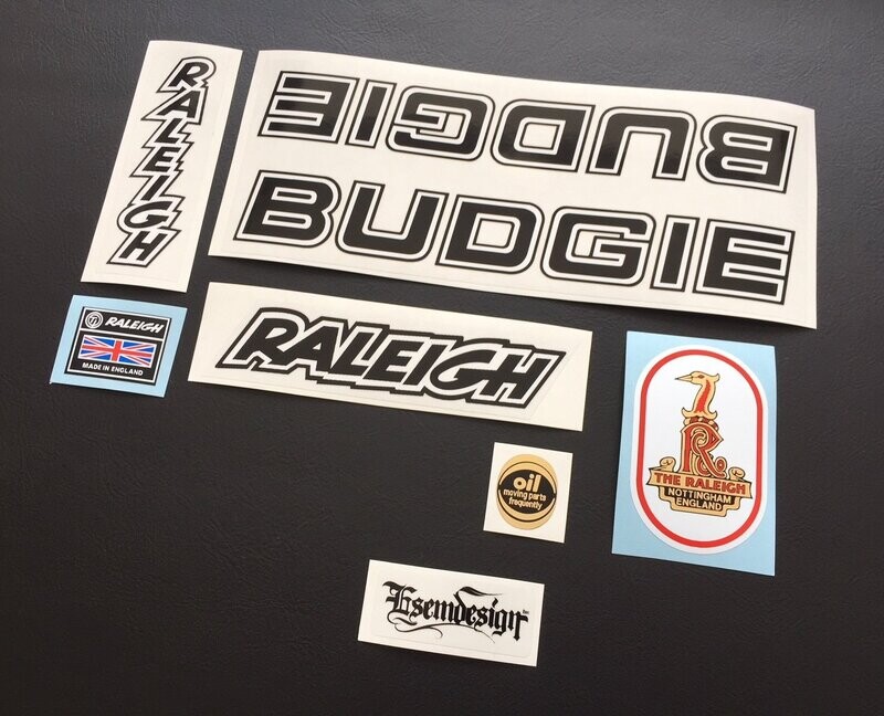 Raleigh Budgie Decal Set