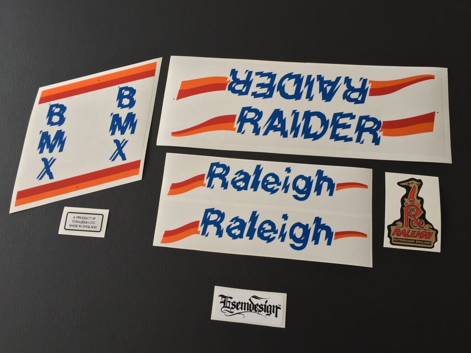 Raleigh Raider Decal Set