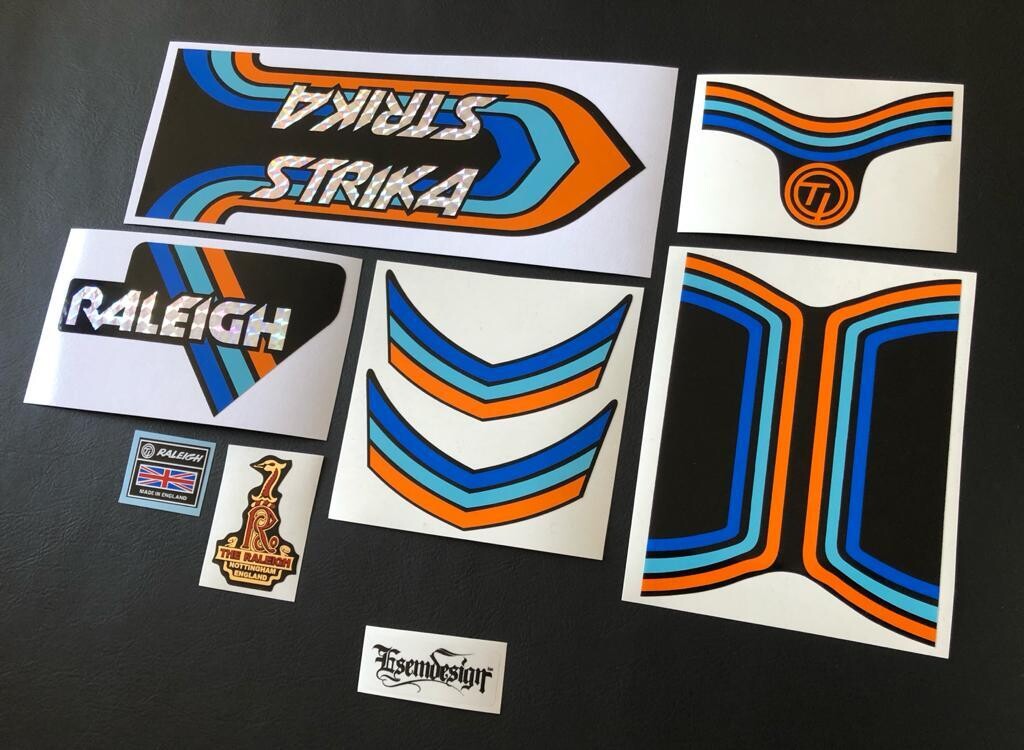 Raleigh Strika Prismatic Decal Set
