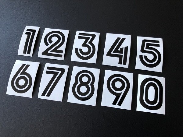 Uni Plate Numbers Small