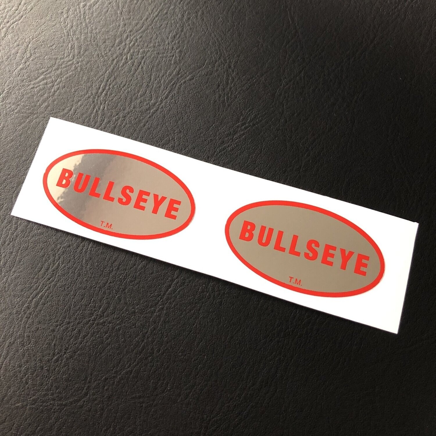 Bullseye Hub Decals Red / Chrome