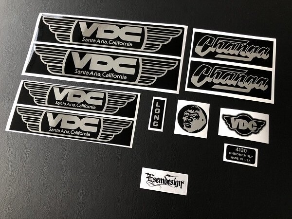 VDC Changa Black / Chrome Decal Set