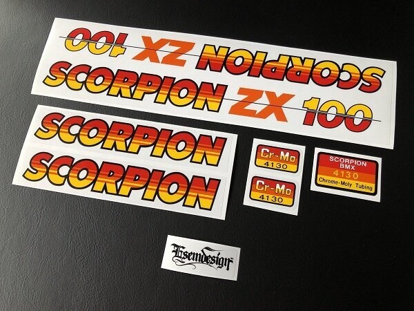Scorpion ZX 100 Decal Set