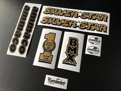 Ammaco Silver Star Decal Set