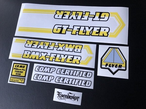 Falcon Pro Gt Flyer Decal Set
