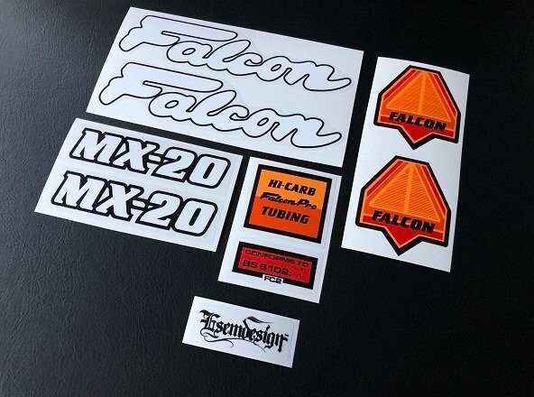 Falcon MX20 Orange Decal Set
