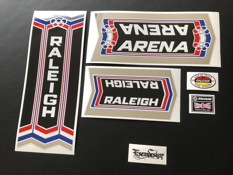 Raleigh Arena Racer Decal Set
