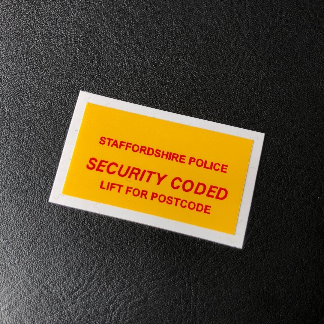 Security Coded Decal