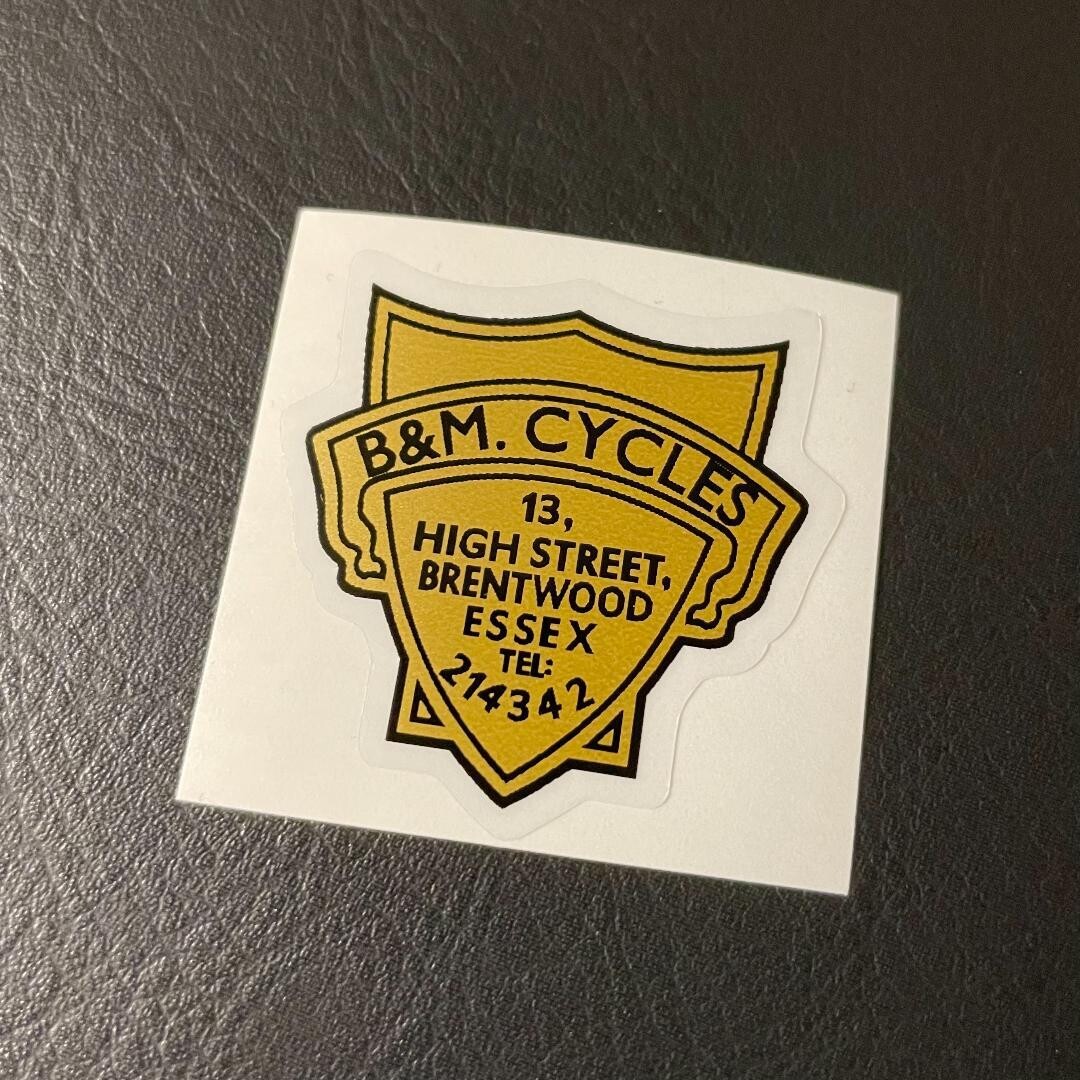 B&M Cycles Shop Decal