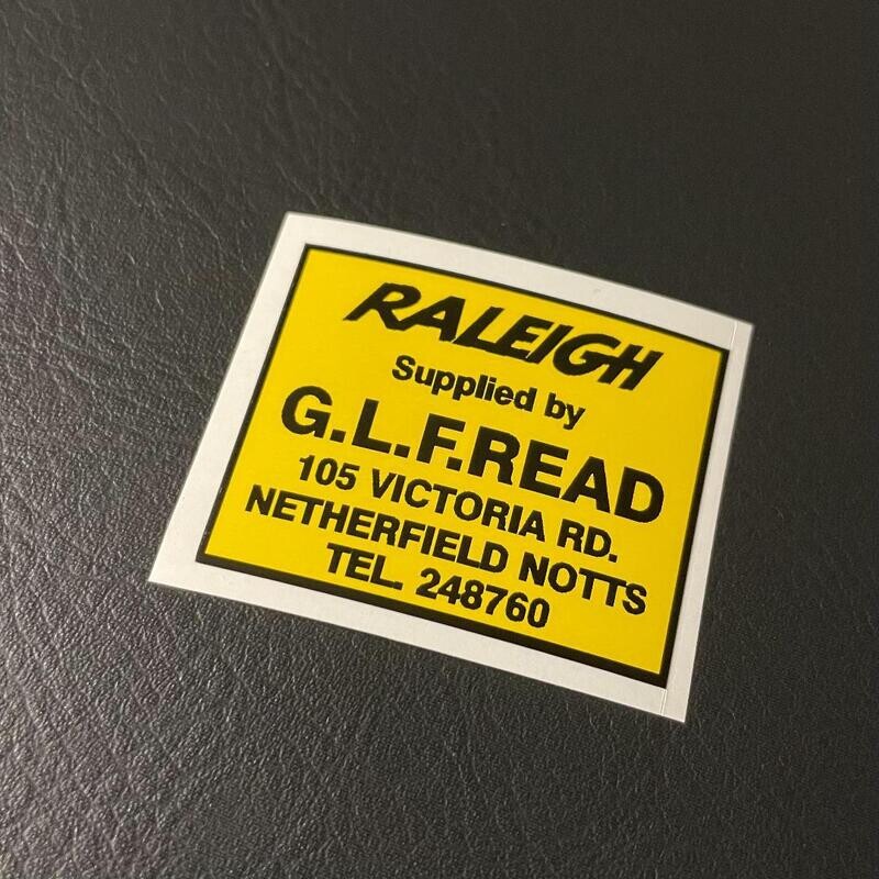 G.L.F. Read Shop Decal