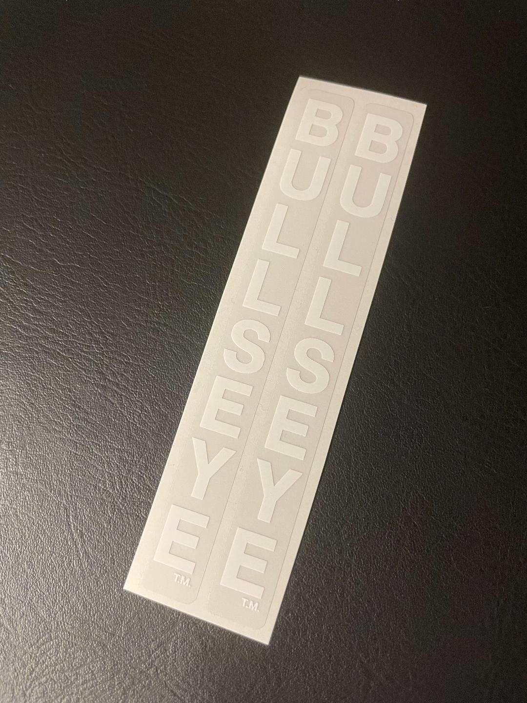 Bullseye Gen 1 Crank Arm Decals White