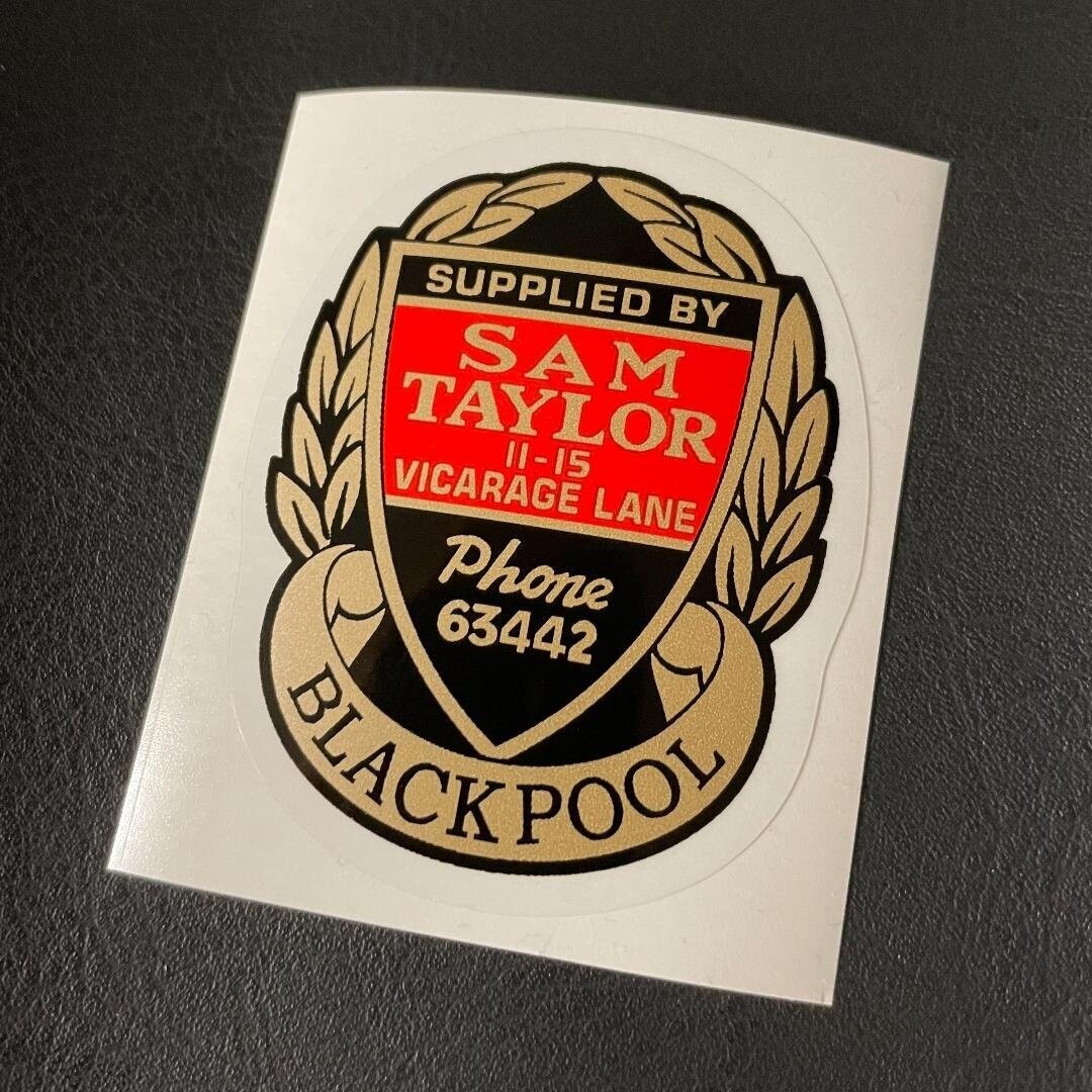 Sam Taylor Shop Decal