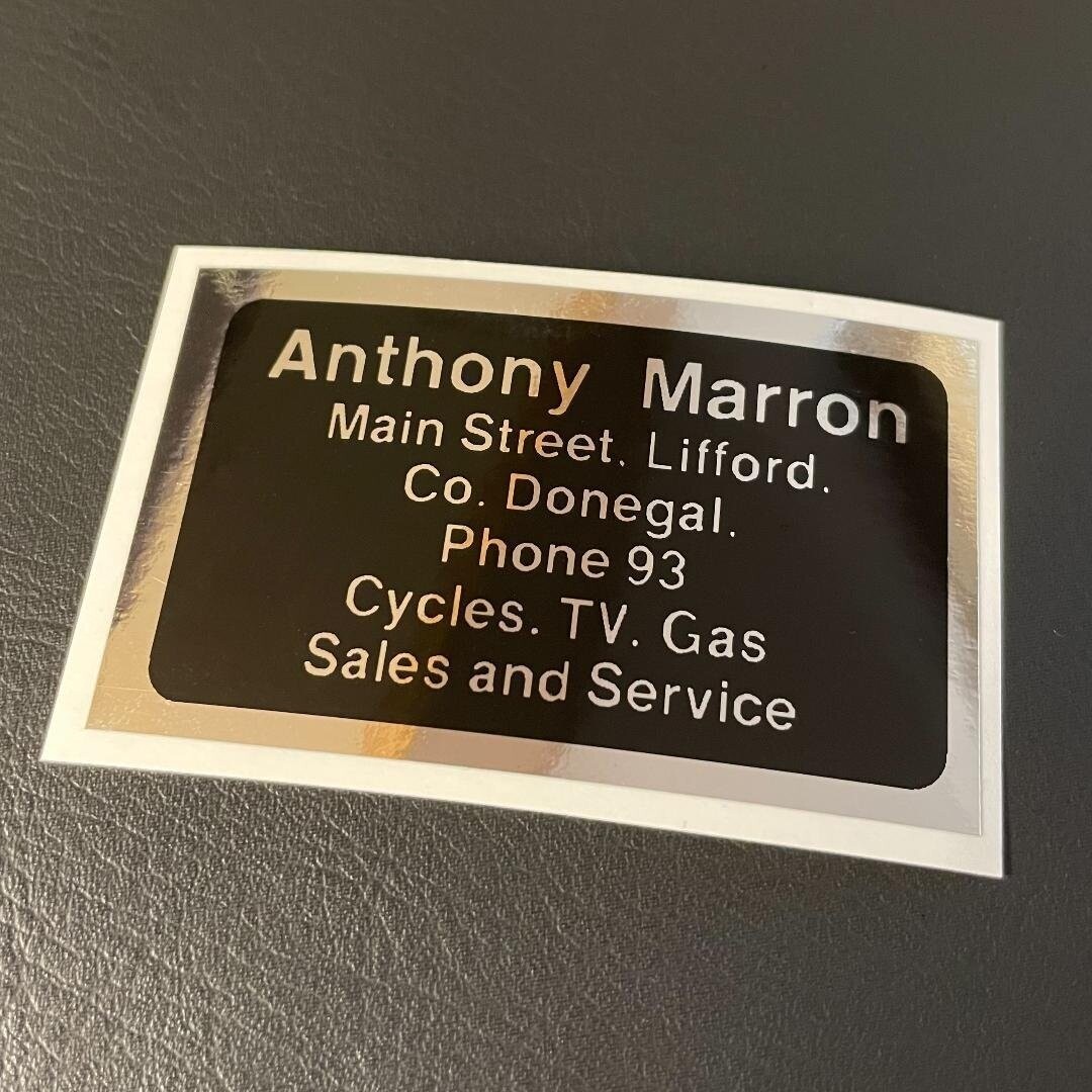 Anthony Marron Shop Decal