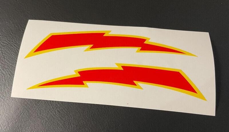 Lightning Bolt Seat Decals