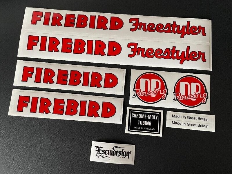 DP Freestyler Gen1 Red and Black Decal Set