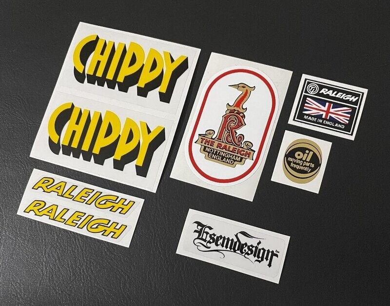 Raleigh Chippy Decal Set