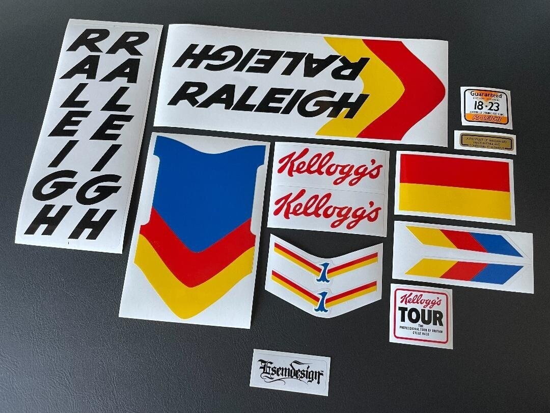 Raleigh Kellogg's Team Cadet Decal Set