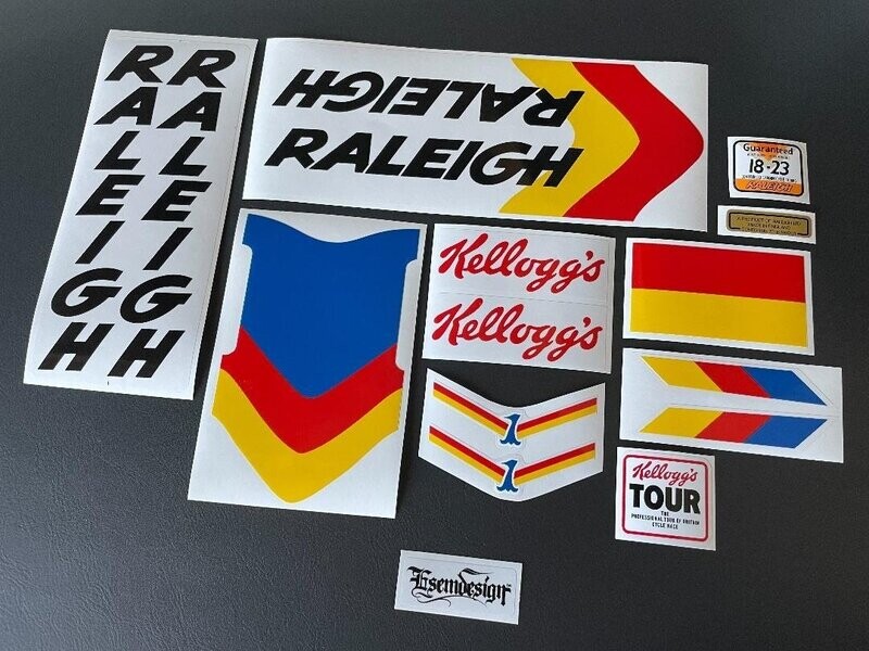 Raleigh Kellogg's Team Cadet Decal Set