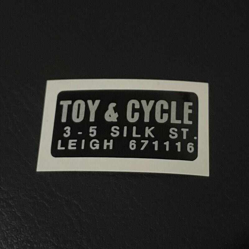 Toy & Cycle Shop Decal