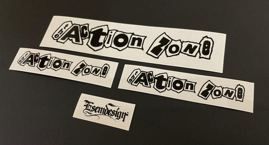 Action Zone Handle Bar Decals