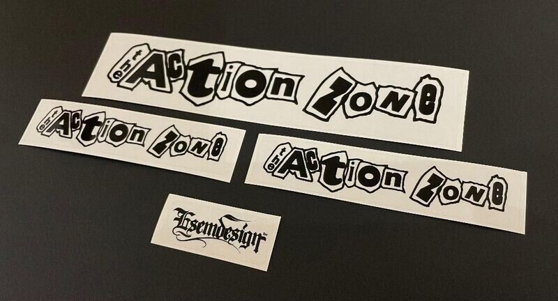 Action Zone Handle Bar Decals