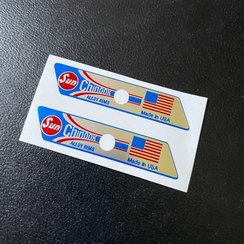 Sun Chinook Rim Decals